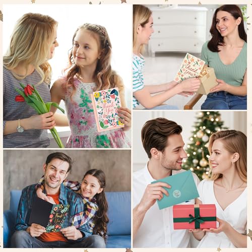 Thboxes Thank You Cards with Envelopes & Stickers, 24 Pack, 4x6 Inch - style: Floral Thank You Card