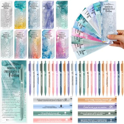 Feifeiya 25 Sets Christian Pastor Appreciation Gift, Watercolor, Spanish - color: Watercolor, style: Spanish