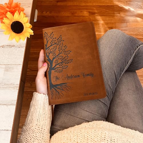 Personalized Family Bible, Custom NLT Family Tree Reference Bible, Engraved Bible, Wedding Bible, Christian Gifts, Family Bible for Wedding