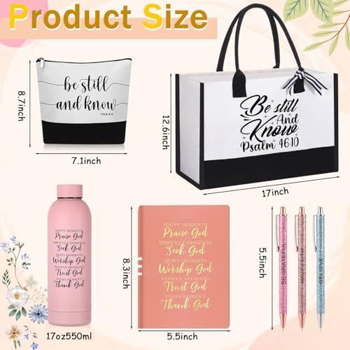Shinylin 7 Pcs Christian Gifts for Women, Psalm Bible Verse Set,Pink - color: Pink