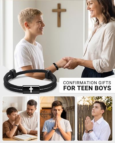 Confirmation Gifts for Boys Teen Teenage Men Sponsor Bracelet