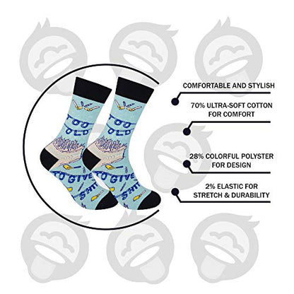 FUNATIC Socks with Funny and Profane Sayings, Sarcastic Gift for Men Women - color: Too Old to Give a Shit