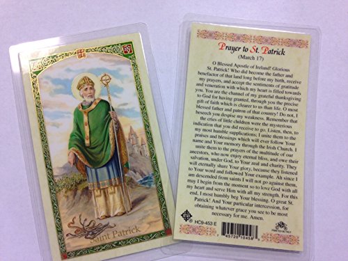 Holy Prayer Cards For St. Patrick set of 2 in English