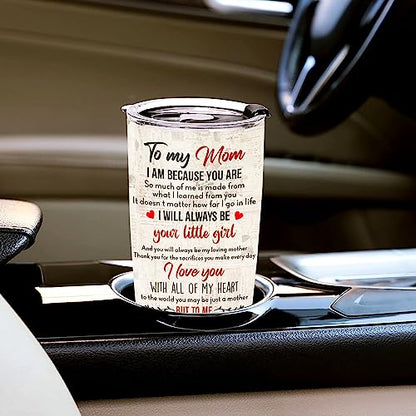 WAZONE Personalized Mom Tumbler Cup With Lids Mother and Daughter Best Friends For Life Custom Name Stainless Steel 20oz 30oz Mothers Day Birthday Gifts for Moms Grandma From Daughters Son - color: To My Mom