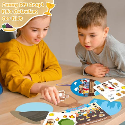 BWkoss 36Set Religious Sunday School Crafts for Kids Sunday School Supplies