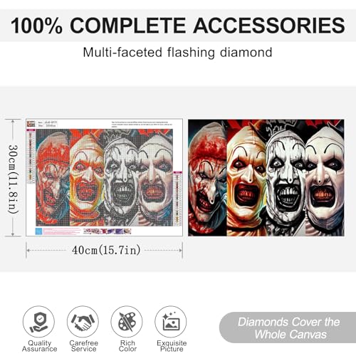 Halloween Diamond Art Kits for Adults, Diamond Painting Kits for Beginner - color: JOJO-DP79