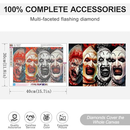 Halloween Diamond Art Kits for Adults, Diamond Painting Kits for Beginner - color: JOJO-DP79