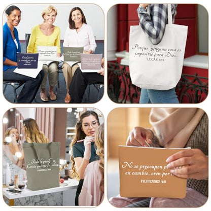 Paterr 20 Pcs Christian Tote Makeup Bag - color: Neutral Color, style: Classic Spanish