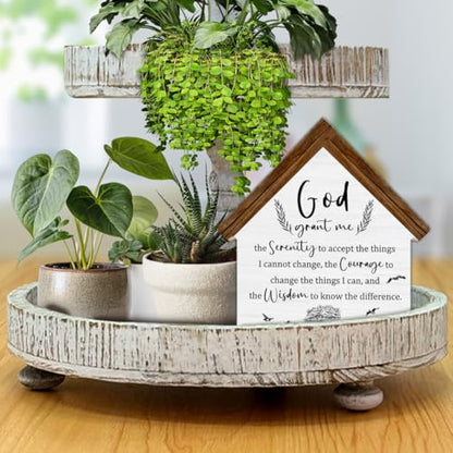 Christian Home Decor, Serenity Prayer God Grant Me Serenity Courage Wisdom - color: god