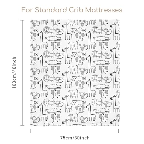 Fleece Baby Blankets for Girls & Boys, Infant Toddler Blanket - color: Gray Animals