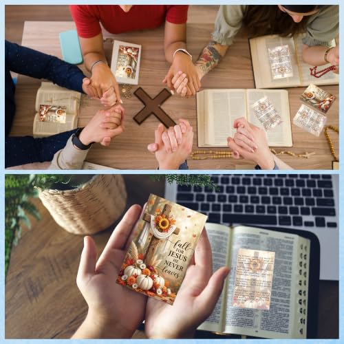 Spanish Gospel Tract Cards, Christian Evangelism Scripture Cards - color: fall for jesus