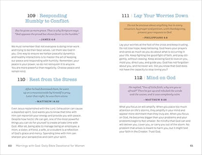 Mornings With God: Daily Bible Devotional for Women: 365 Devotions to Inspire Your Day