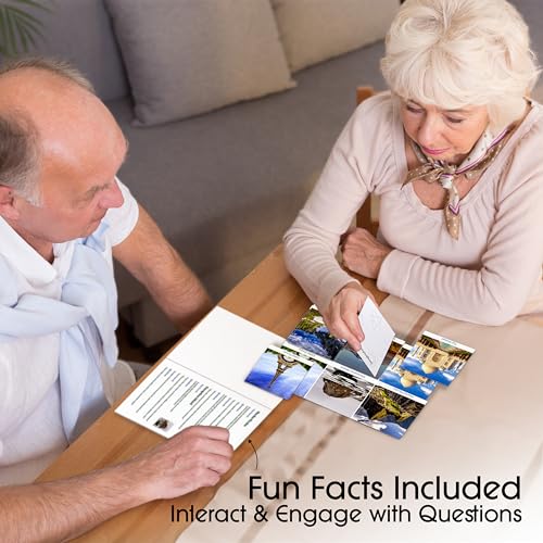 Keeping Busy Match Photo 2 Dementia Activities for Seniors | Alzheimer Products for Elderly Patients | Fun Memory Game Toy & Cognitive Brain Puzzle for Senior Citizens w/Memory Loss or Alzheimers