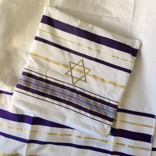 tallit lady Purple prayer shawl Christian woman jewish cloth scarf (72 * 22inchi)