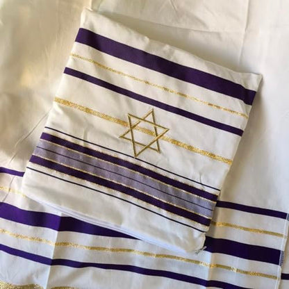 tallit lady Purple prayer shawl Christian woman jewish cloth scarf (72 * 22inchi)