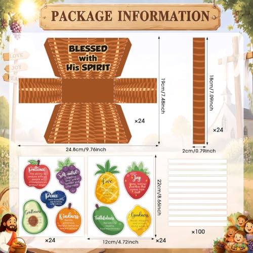 Motipuns 24Set Blessed with His Spirit Craft Kit for Sunday School VBS Gift - style: Blessed with His Spirit