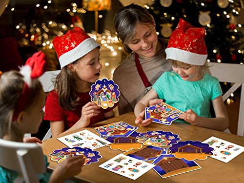 FaCraft Nativity Sticker for Kids - 24pcs Christian Christmas Crafts Kits - color: A-24PCS