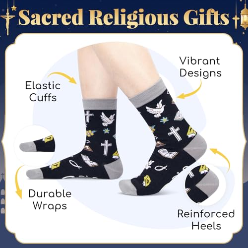 HAPPYPOP Christian Gifts - Religious Bible Socks, Faith Gifts Women Christian Easter Socks - color: Child of God