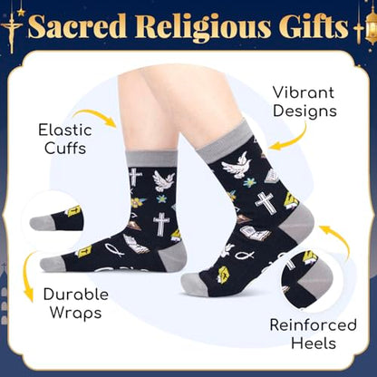 HAPPYPOP Christian Gifts - Religious Bible Socks, Faith Gifts Women Christian Easter Socks - color: Child of God