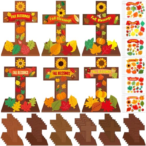 30 Set Fall Children Religious Craft Cross Craft for Kid