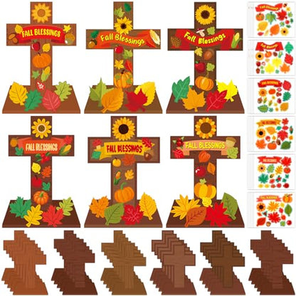 30 Set Fall Children Religious Craft Cross Craft for Kid