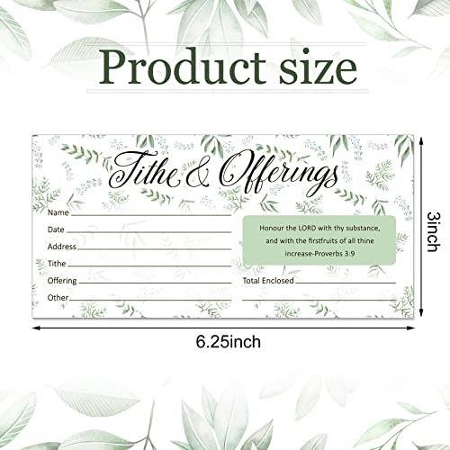 Eaasty 200 Pcs Church Offering Envelopes Bill Size Donation,Leaves Style - style: Leaves Style