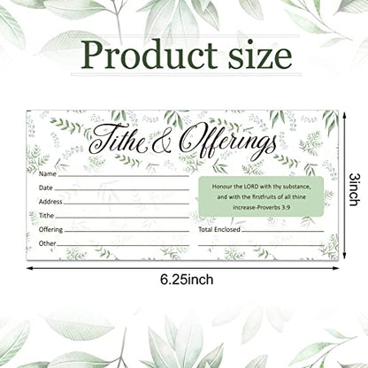 Eaasty 200 Pcs Church Offering Envelopes Bill Size Donation,Leaves Style - style: Leaves Style