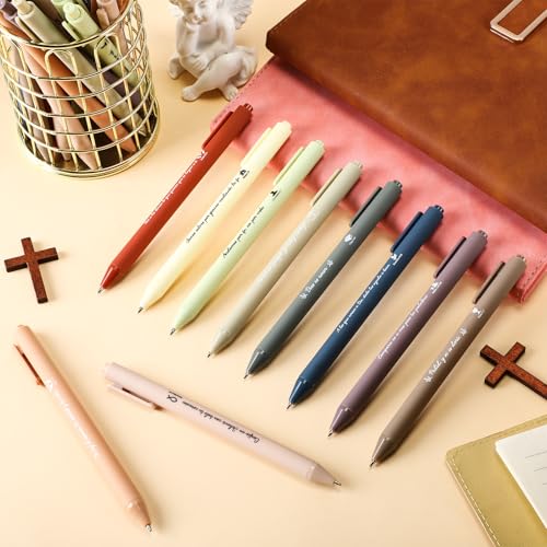 Sayglossy 100 Pcs Christian Spanish Ballpoint Pen Relgious Gift, Boho - color: Boho