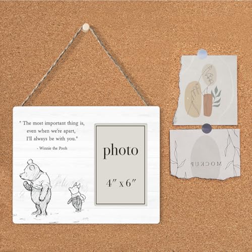 Pooh Bear Quote Picture Frame, Encouragement Gifts for Kids - color: Apart