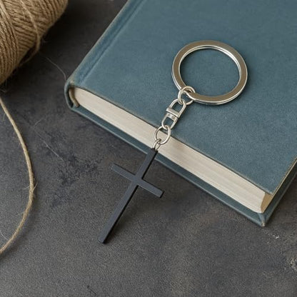 Cross Keychain – Cool Keychains Gifts for Christian, Baptism, Holidays, Keychains for Car Keys - color: Cross11