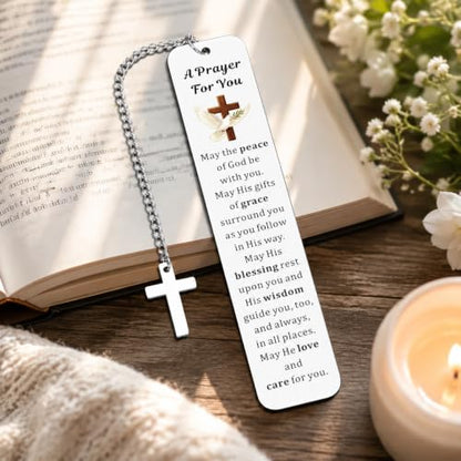 Christian Bookmarks for Women, Bible Bookmarks for Women with Cross Pendant