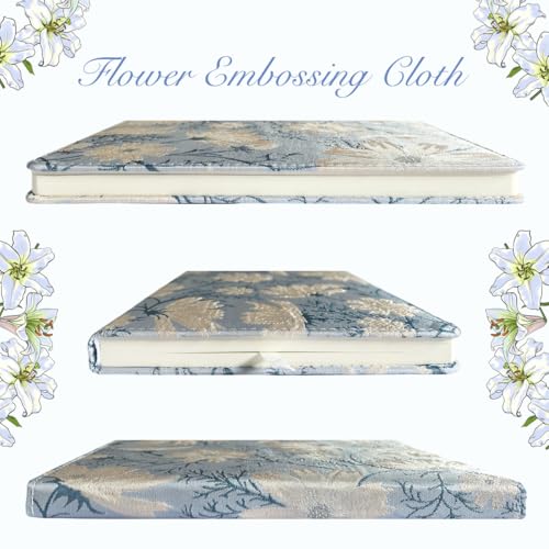 ipoul Beautiful Journal for Women, Daisy Flower, Hardcover, A5, 6x8, Lined Pages, Lay-flat, Personal Notebook, Self Care Journal, 40th Birthday Gifts for Women, Mothers day Gifts for mom - color: Daisy-silver