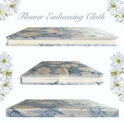 ipoul Beautiful Journal for Women, Daisy Flower, Hardcover, A5, 6x8, Lined Pages, Lay-flat, Personal Notebook, Self Care Journal, 40th Birthday Gifts for Women, Mothers day Gifts for mom - color: Daisy-silver