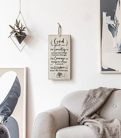 YZEXEZY Inspirational Religious Wall Decor-Serenity Prayer Sign12"x6"-God Grant Me-Christian Wall Art Gifts - style: Serenity Prayer