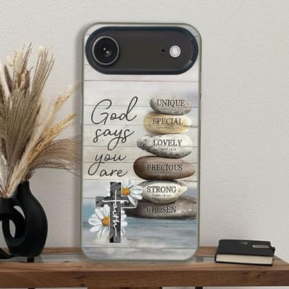 God Cross Wood Grain Phone Case Compatible with iPhone 17 Air Case - color: Pattern 3, size: for iPhone 17 Air