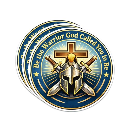 Be The Warrior God Called You to Be Sticker 3Pcs Decals Vinyl Waterproof Bible Verse 1 John 5:4 Decor & Party Favors for Laptop, Water Bottle | Non-Repeating Decals, High-Definition Print - color: Be the Warrior God