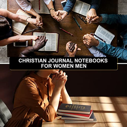 Crtiin 80 Pcs Christian Notebooks with Motivational Pens, Classic Color - color: Classic Color