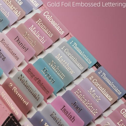 UPAFEXXI-Laminated Bible Tabs with Book Summaries - color: Summaries Morandi