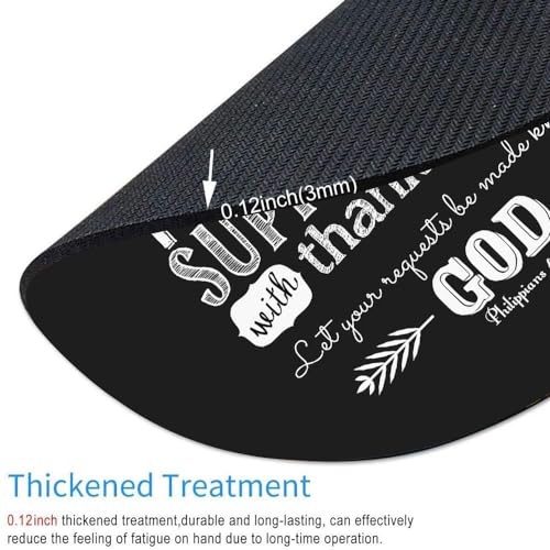 Round Mouse Pad Customized Design, Inspirational Bible Verse Scripture Quotes - Philippians 4:6 - Be Anxious for Nothing - color: Philippians 4:6
