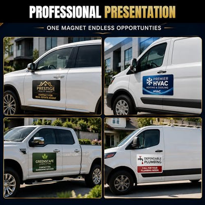 custom die cut magnets for cars outside - BCB vehicle magnets Printed in USA - color: Magnetic Car Sheet