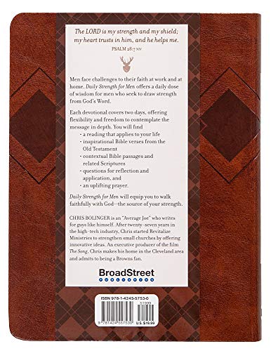 Daily Strength for Men: A 365-Day Devotional (Faux Leather) – Inspirational Words of Wisdom for Men Who Seek to Draw Strength from God’s Word, Great Gift for Men, Father’s Day, Birthdays, and More