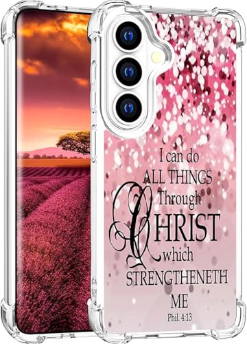 for Samsung Galaxy S26+ Plus Case - Pink Bible Verses - color: Pink Bible Verses, size: Galaxy S26+ Plus