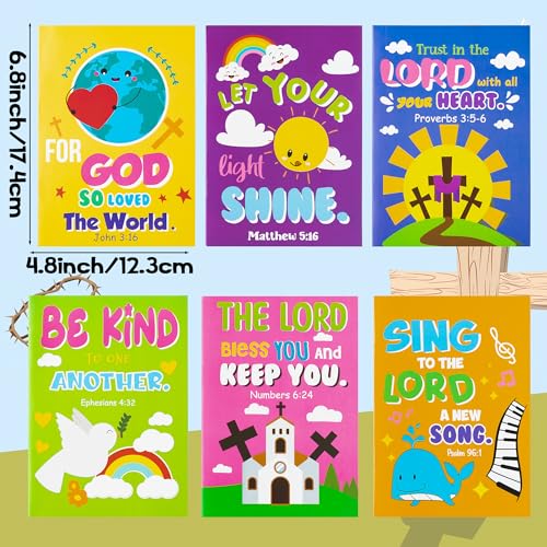 24Pcs Bible Coloring Books Religious Theme DIY Color-in Pages - color: A-bible Style ①
