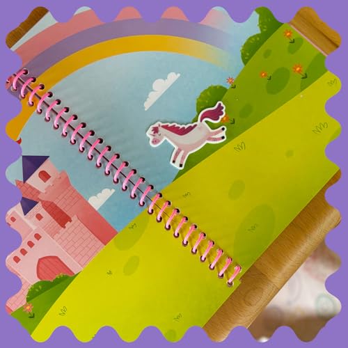 Stick4Ever Jelly Sticker Book® - for Kids - Waterproof, Easy to Clean Reusable Sticker Book for Toddlers- Reusable Road Trip Activities for Kids - Stocking Stuffers for Toddlers (Wonderland) - style: Wonderland