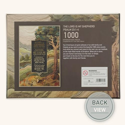 Christian Art Gifts 1000 Piece Puzzle for Adults: Lord is My Shepherd