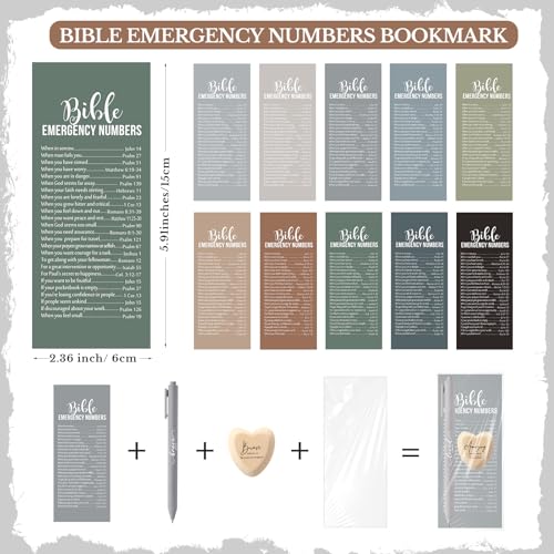 Gersoniel 30 Set Christian Gift for Women Prayer Cards Pens,Neutral Color - color: Neutral Color