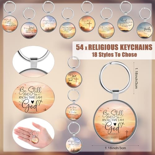 Ferreve Christian Keychain Bulk Mini Bible Verse Keychain