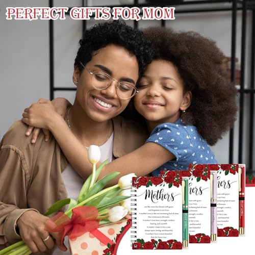 Fullhawl 10 Sets Bible Notebooks Pens Mothers Day Church,20 Pcs / 10 Sets