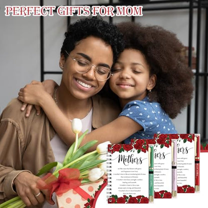Fullhawl 10 Sets Bible Notebooks Pens Mothers Day Church,20 Pcs / 10 Sets