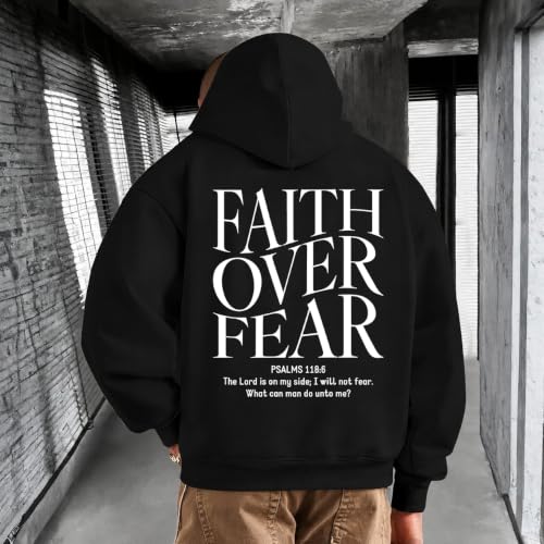 Christian Hoodies for Men God Jesus Cross Faith Religious Christ Hoodie - color: Black10, size: X-Large